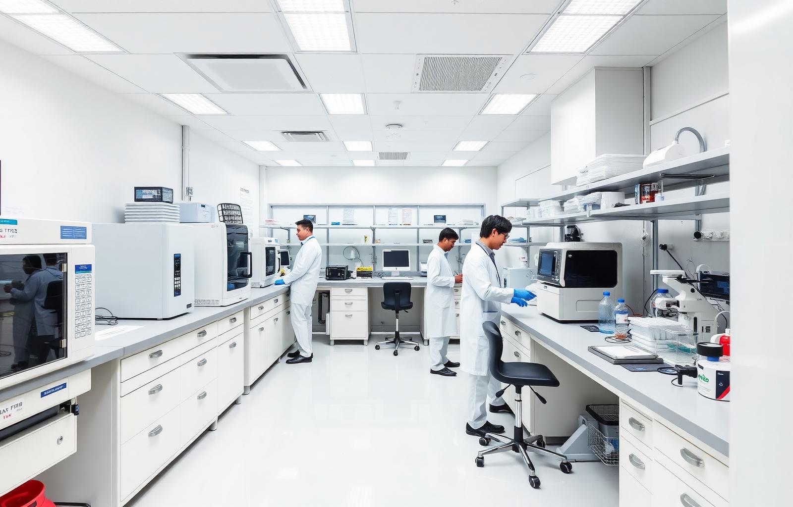 Quality control laboratory at Enventor Research Lab